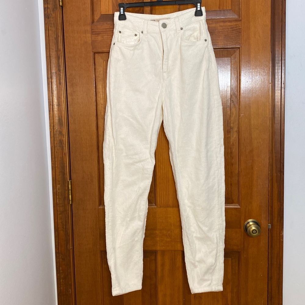 ASOS white corduroy jeans